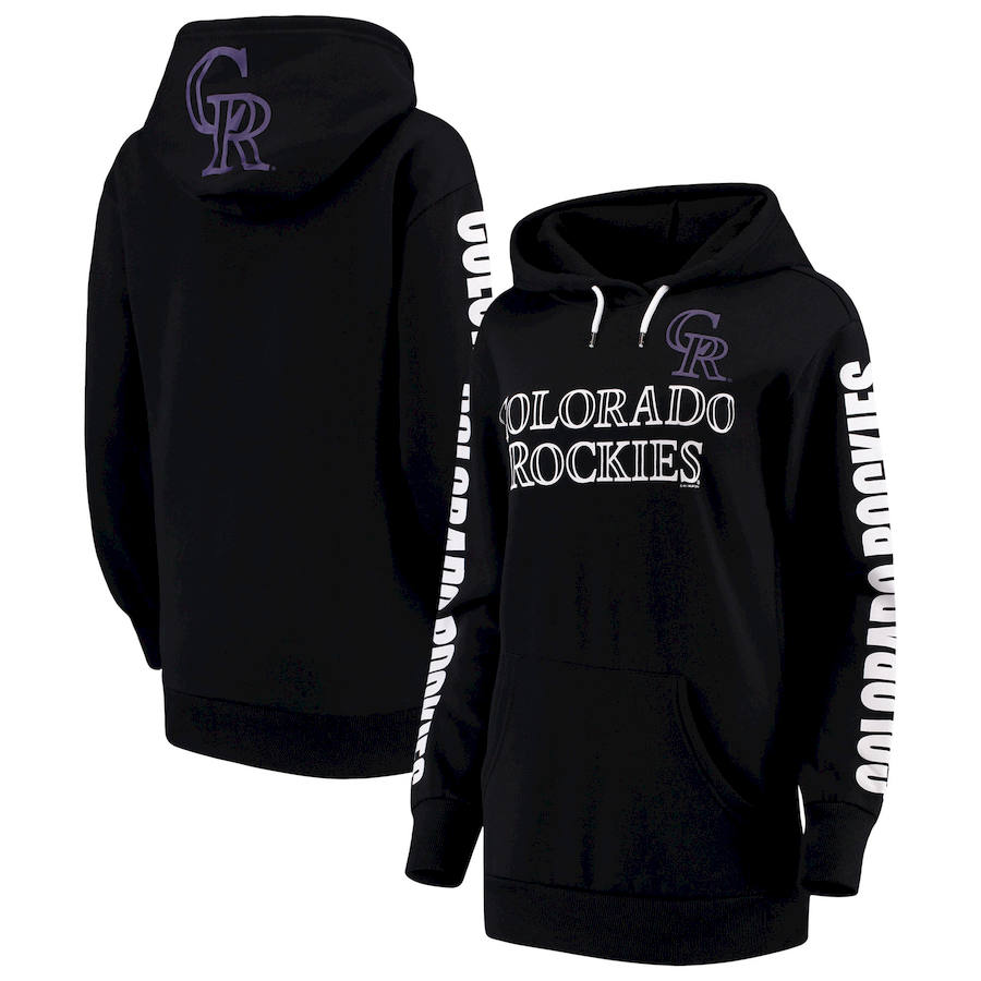 Women Colorado Rockies G III 4Her by Carl Banks Extra Innings Pullover Hoodie Black,We sell and wholesale Women Colorado Rockies G III 4Her by Carl Banks Extra Innings Pullover Hoodie Black on line form chian!
